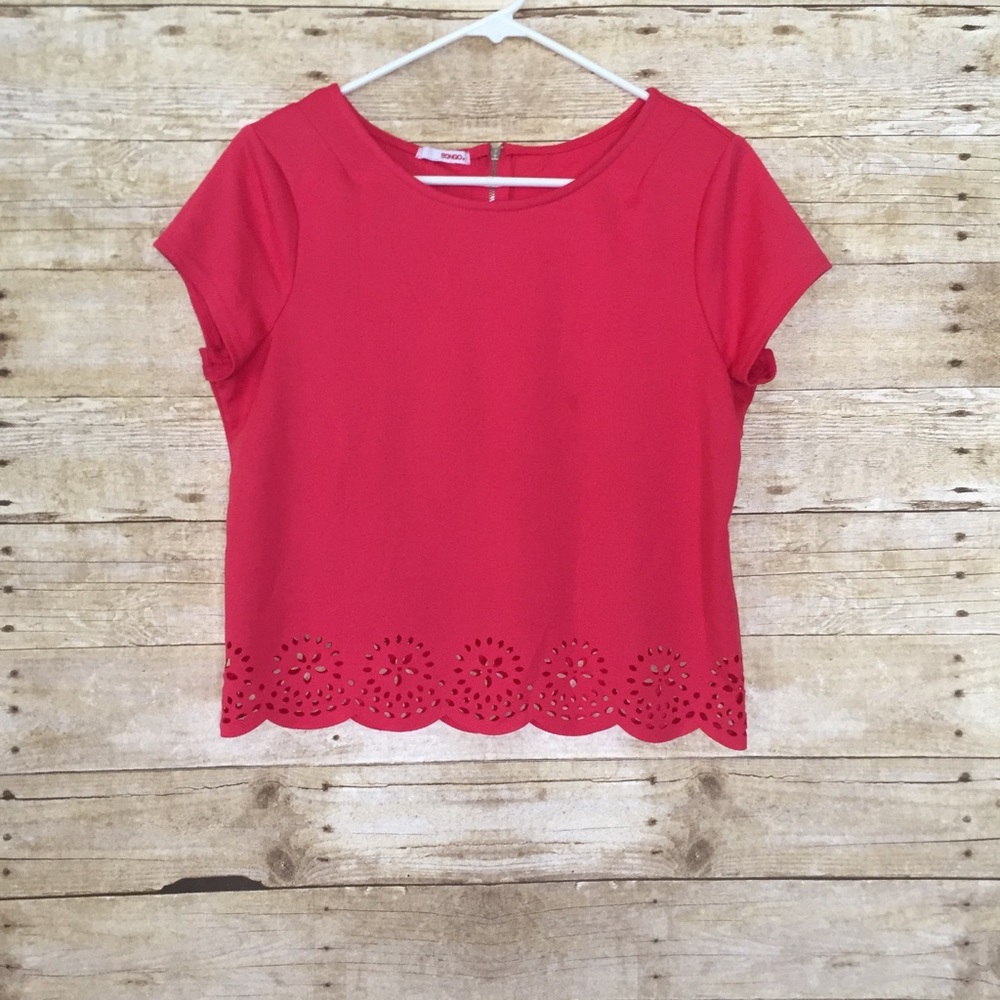 Bongo Crop Top Pink Size Small